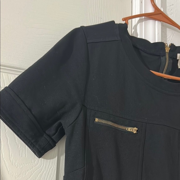 J. Crew Black and Gold Sheath Mini Dress - Picture 6 of 11